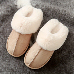 Women's Cozy Plush Home Slippers with Faux Fur Lining