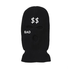 Embroidered Ski Mask for Outdoor Skiing and Walking