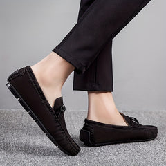 Men's Bowknot Moccasin Loafer Shoes Non-slip Slip-On Driving Shoes