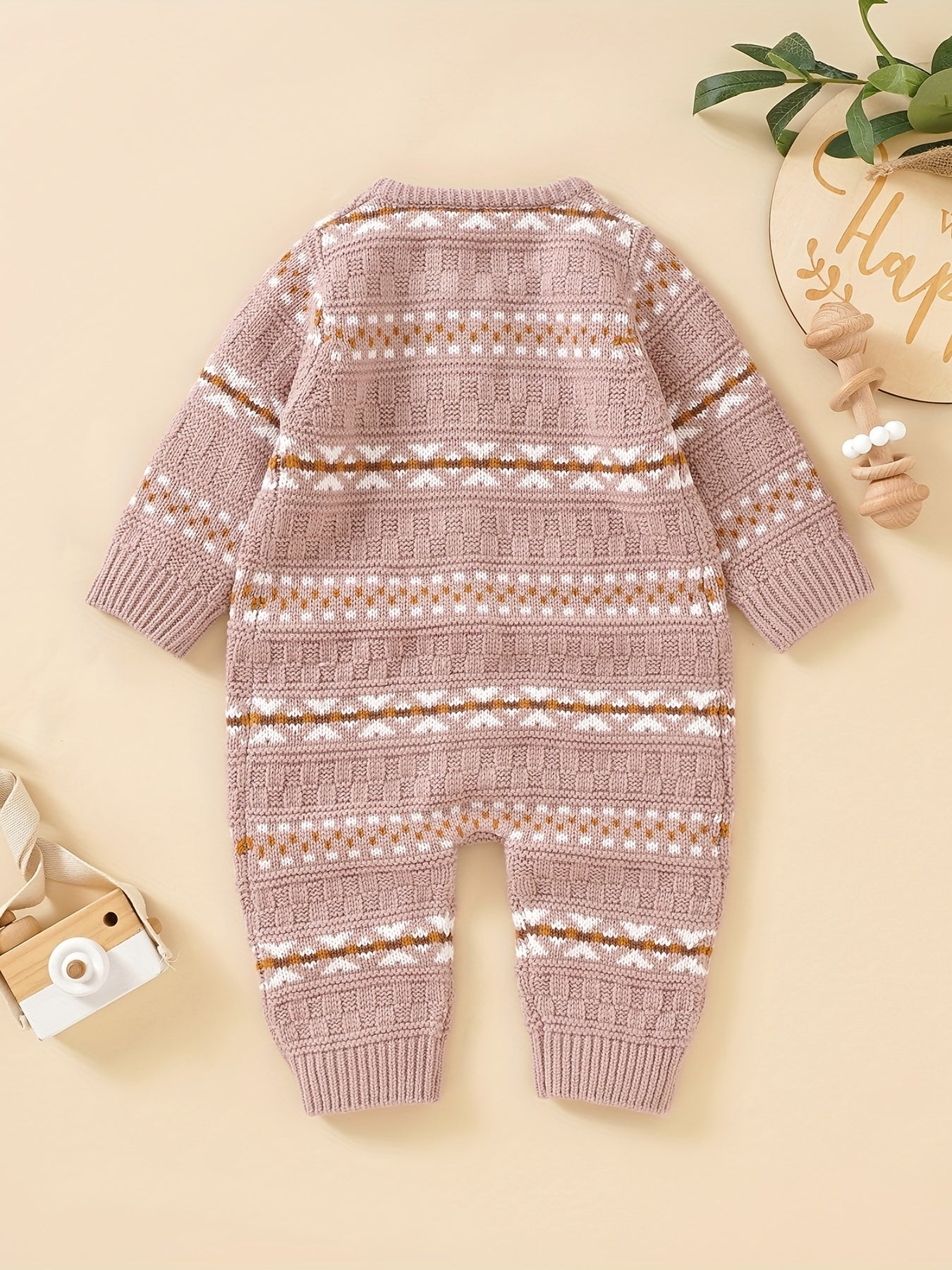 Infant Knitted Sweater Jumpsuit