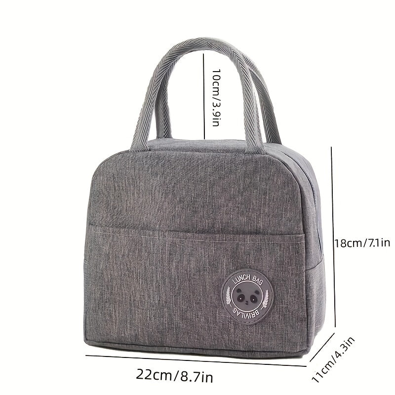 Insulated Lunch Box Bag Aluminum Foil Bento Cooler Handbag for Work & Out