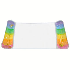Portable Inflatable Float Lounger Gradient Glitter Sequin Durable PVC