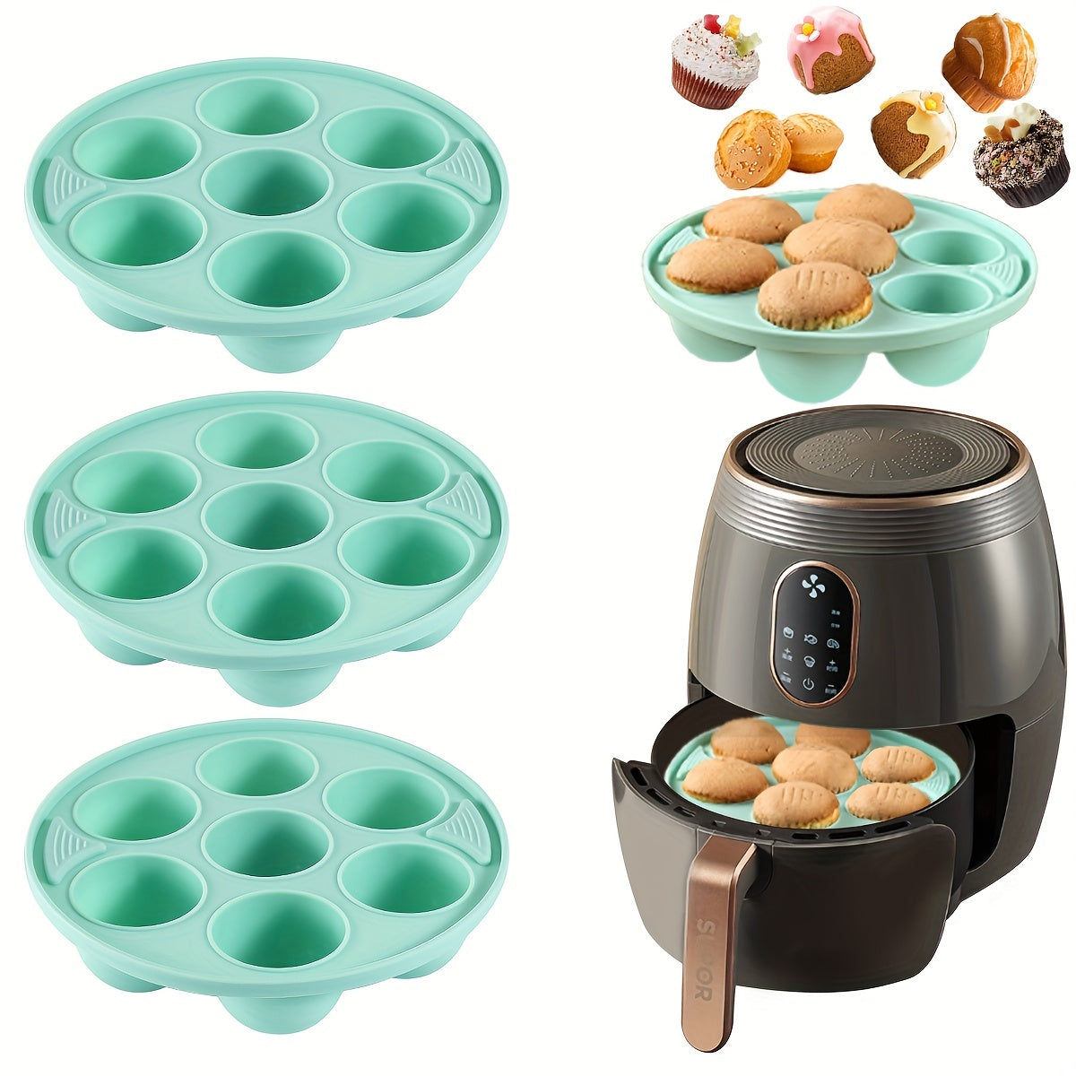 Silicone Muffin Molds Cupcake for Pressure Cookers