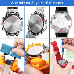 34pcs Watch Repair Kit w/ Link Removal & Resizing Tools & Opener Screwdriver Set