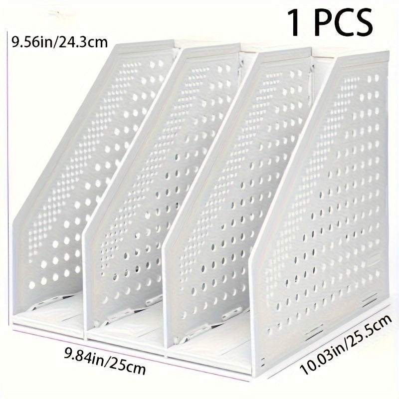 Desktop Storage Rack for Office Supplies and Literature Display