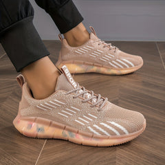 Women's Lace Up Mesh Sneakers Lightweight Athletic Running Shoes