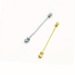 2pcs Suit Collar Pins Tie Clips Men's Suit Accessories