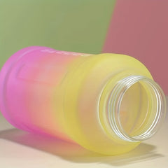 1300ml Gradient Plastic Water Bottle Leakproof Large Capacity Outdoor Sports