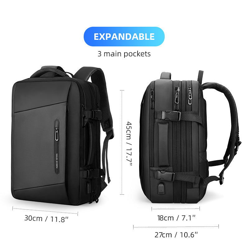 18 Cm Laptop Backpack Raincoat Male Bag USB Recharging Anti-thief Travel