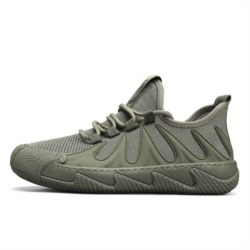 Men's Breathable Lace up Walking Shoes Outdoor Anti-Skid Sneakers