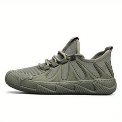 Men's Breathable Lace up Walking Shoes Outdoor Anti-Skid Sneakers