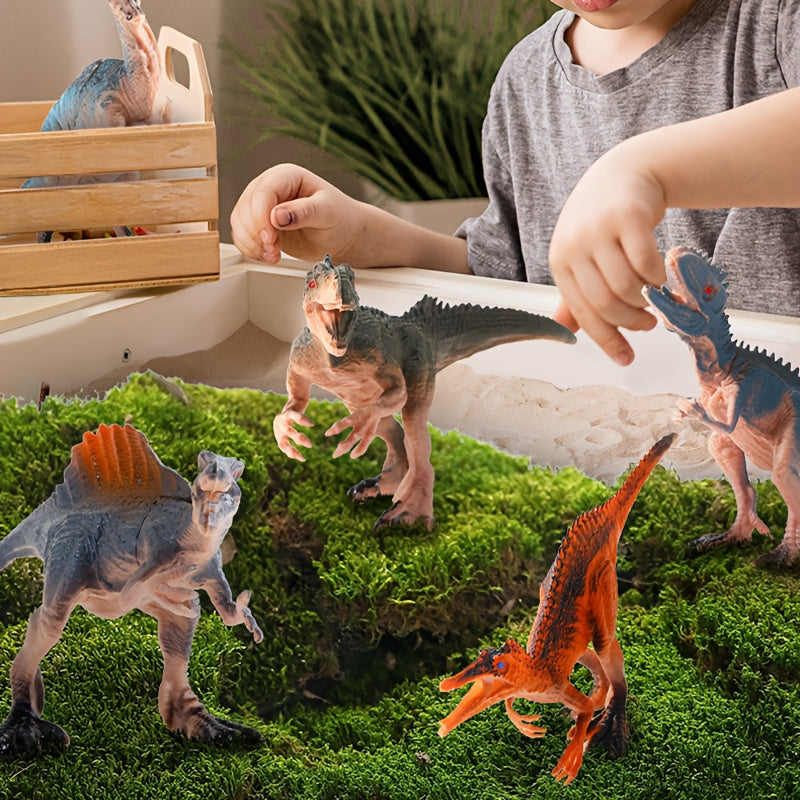 26pcs Dinosaur Toy Set for Kids with T Rex Triceratops