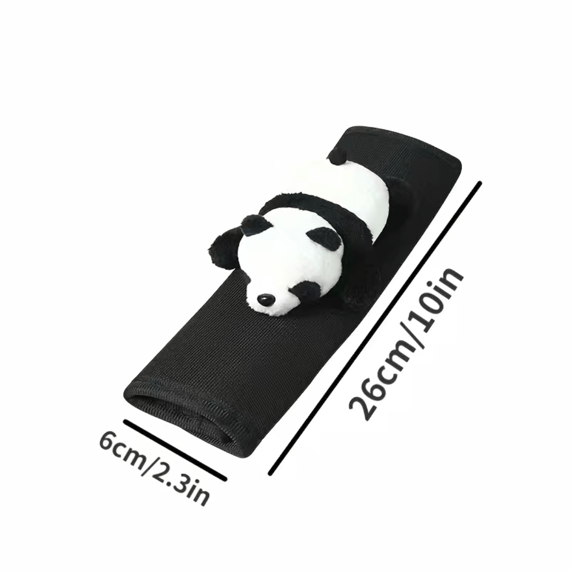 Panda Seat Belt Fixer Plush Baby Shoulder Pad Set