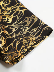 Bronzing Print Men s Casual Short Sleeve Shirt