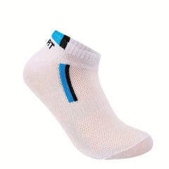 5 Pairs Men's Casual Crew Sports Socks Thin Comfy Stockings for Summer Outdoor
