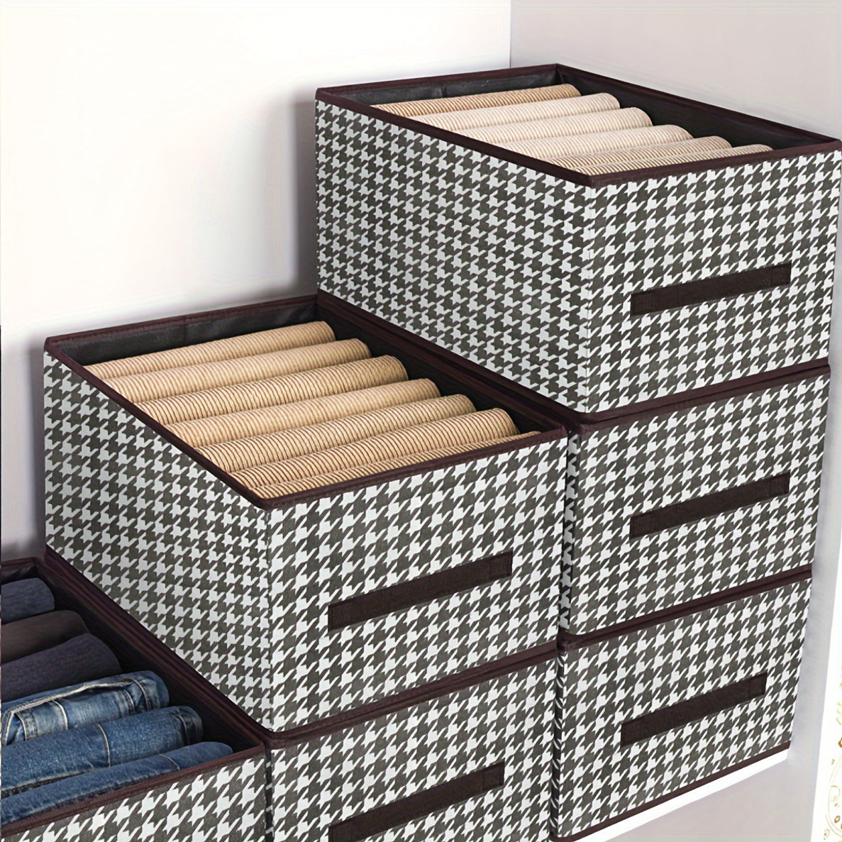 1pc Clothes Storage Box Modern PP Storage Containers For Organizing Bedroom