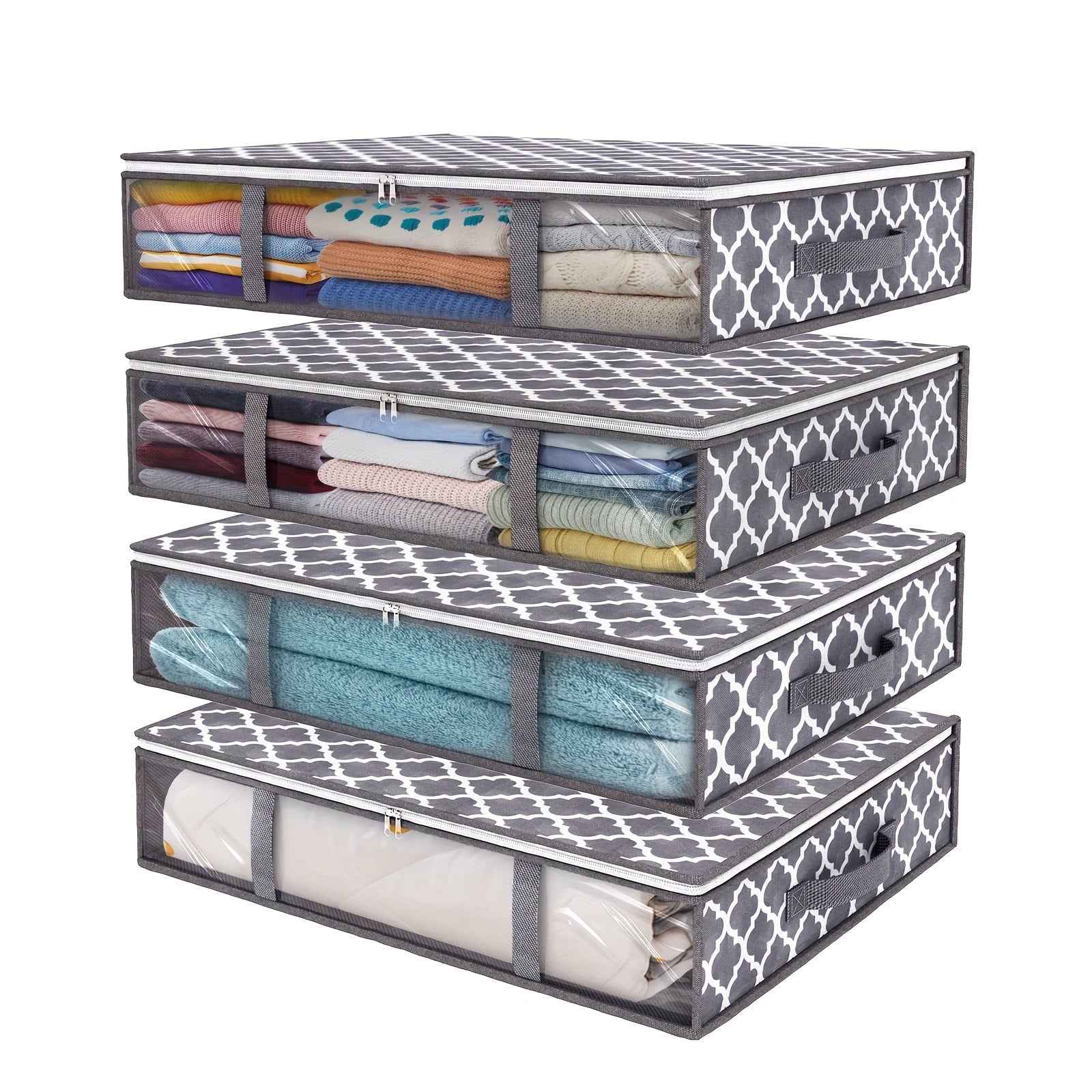 4-Pack Storage Bag Under the Bed Room Decor Home Decor Kitchen Accessories