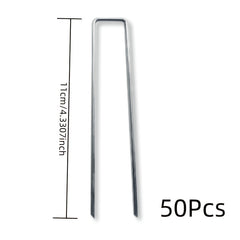 50-100pcs U-shaped Grassland Nails for Outdoor Gardening
