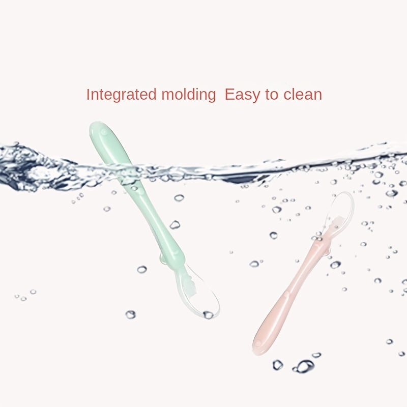 Soft Silicone Baby Spoons - Set of 2 for Tableware & Food Supplements