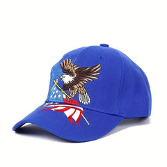 Unisex Sunshade Adjustable Baseball Cap Flag Embroidery Outdoor Sport