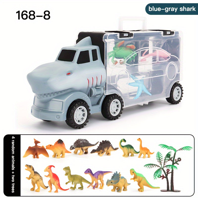 Inertial Pull Back Toy Car Simulation Dinosaur Animal Model Hand Storage Car Toy