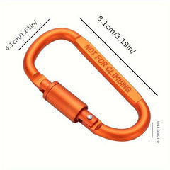 Heavy Duty Screw Locking D-ring for Outdoor Camping, Keychain, Tent, Hammock