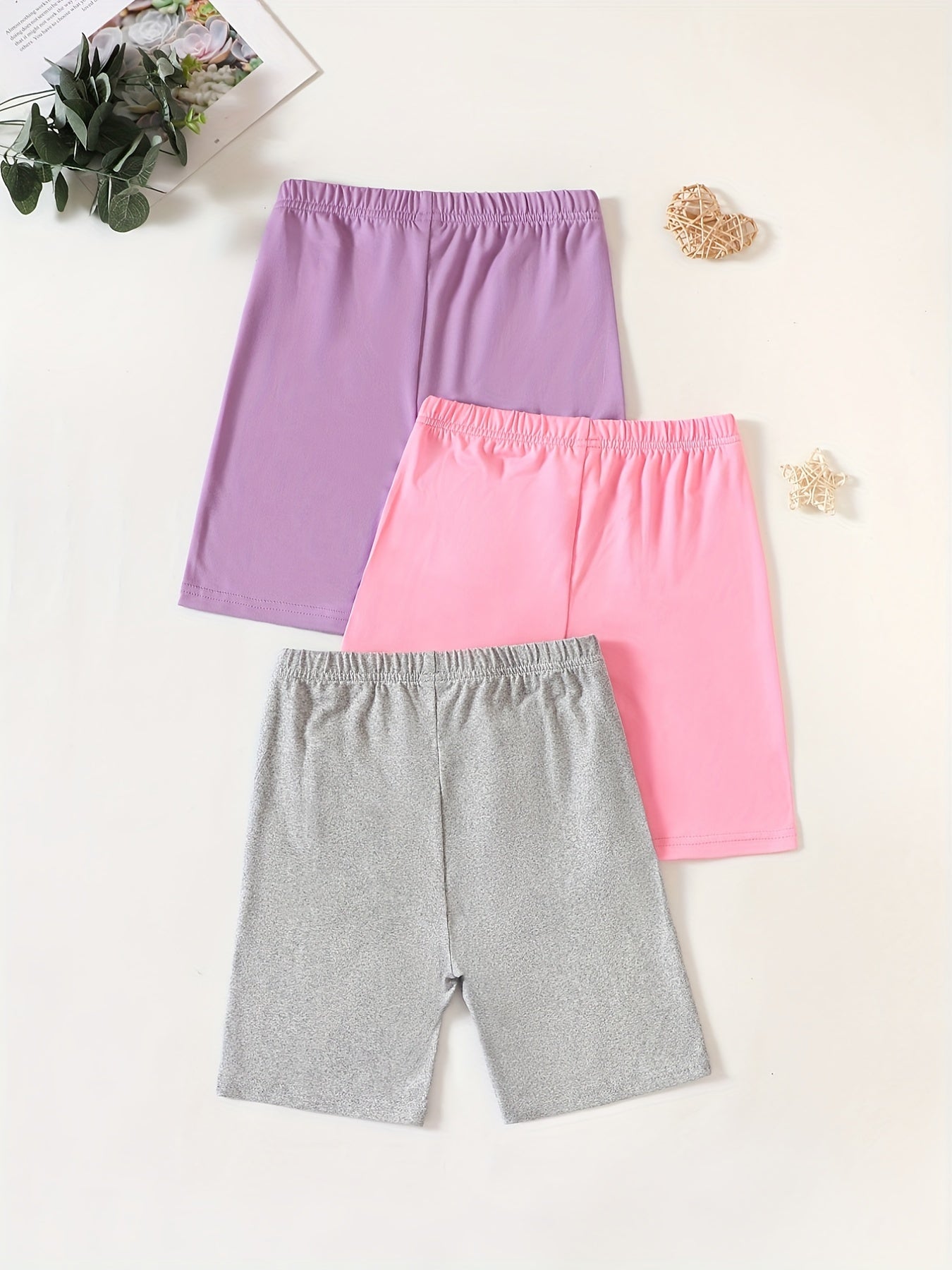 Girls Stretch Skinny Bike Shorts For Sports Leisure Summer
