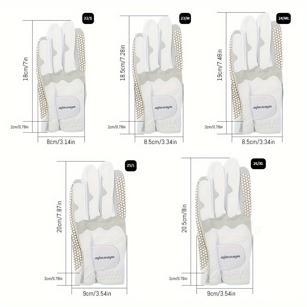1 Pc Golf Glove Non-slip Breathable Silicone Wear-resistant Grip