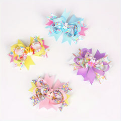 Animal Print Bow Hair Clip & Hair Accessories