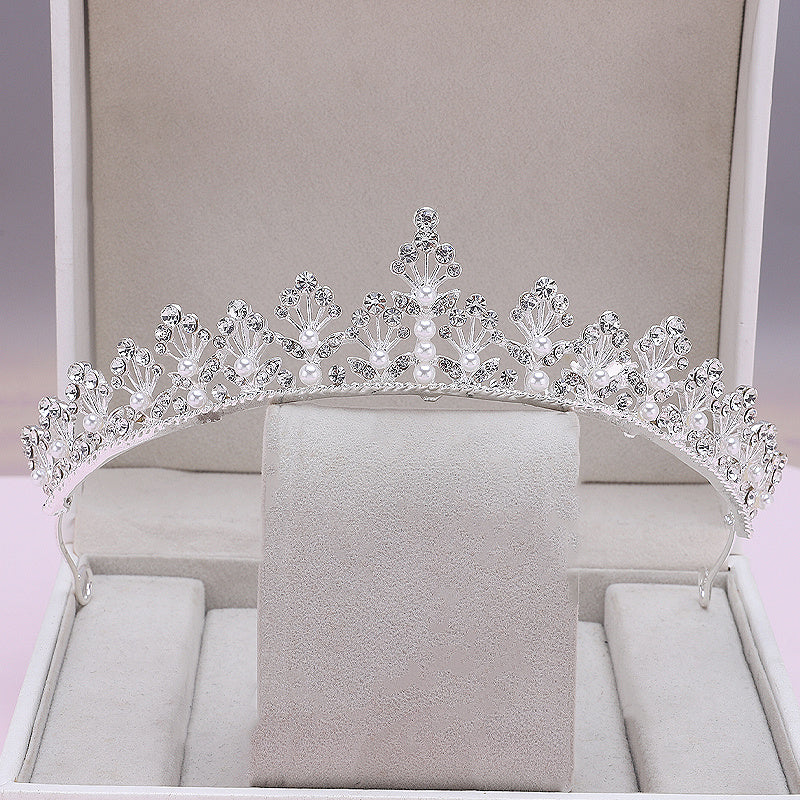 Girls Princess Crystal Tiara Crown Rhinestone Crown for Party Wedding