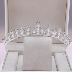 Girls Princess Crystal Tiara Crown Rhinestone Crown for Party Wedding
