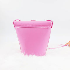 Flower Decor Small Crossbody Bag For Girls