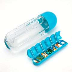 Outdoor Portable Water Bottle With Medicine Box