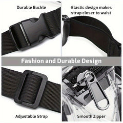 Transparent Waist Bag for Travel Running Mountaineering