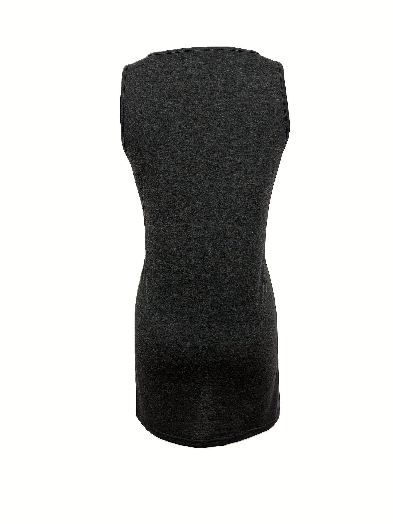 Casual V Neck Sleeveless Tank Dress for Spring & Summer