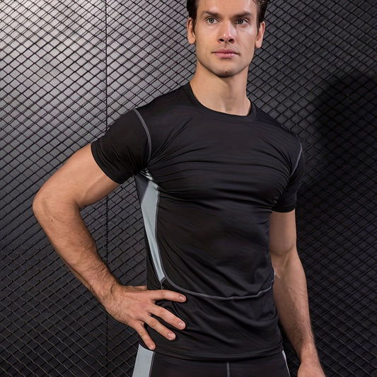 Breathable Quick Dry Sports T-shirt Men's Casual High Stretch Tee Shirt