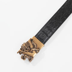 V Dragon 2-Layer PU Leather Men's Belt