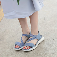 Women's Flat Sports Sandals Open Toe Ankle Strap Casual Outdoor Shoes