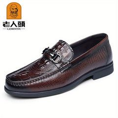Men's Textured Loafer Shoes Non-slip Slip On Spring Summer