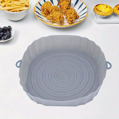 1pc Silicone Air Fryer Liners Reusable Baking Pan & Pot Mat Accessory