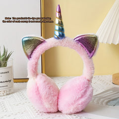 Unicorn Gradient Winter Warm Earmuffs Anti Freeze Ear Protector