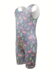 Flamingo Watermelon Gymnastics Outfits Girls Dance Suit