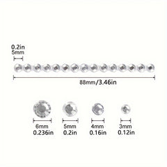 700pcs Transparent Rhinestone Stickers Self adhesive Gemstone Jewelry Stickers
