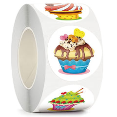 500 Happy Birthday Self-adhesive Stickers Roll Stationery Decoration