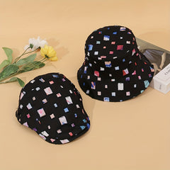 2pcs Colorful Ripped Distressed Sunshade Bucket Hats