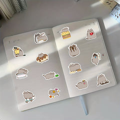 100pcs Funny Cat Stickers - Waterproof Stickers for Water Bottle Laptop