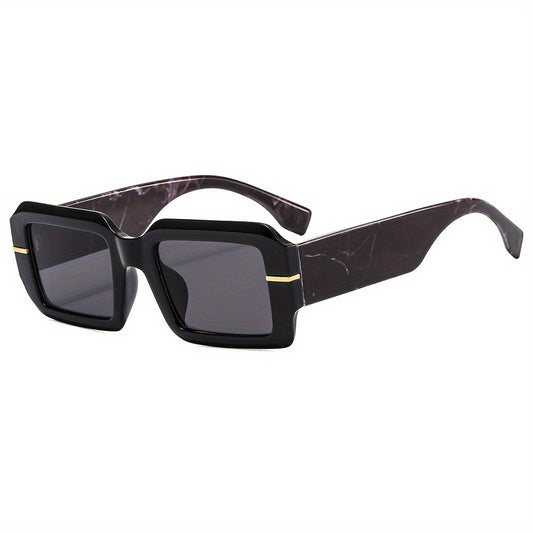 Y2K Square Sunglasses Marbling UV400 Sun Shades Glasses