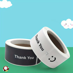 120pcs Smile Thank You Stickers Gift Packaging Sealing Strips