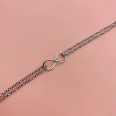 Double Layer Anklet Style Bracelet For Women & Girls