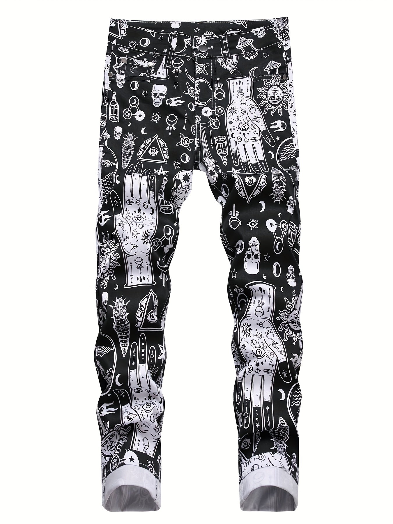 Children's Wild Style Active Long Pants Colorful Graphic Jeans Summer Kids